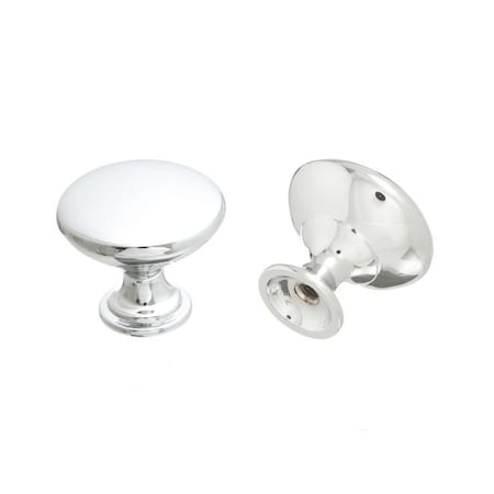 Crown 1-1/16" Diecast Cabinet Knob Polished Chrome Finish CHK910PC